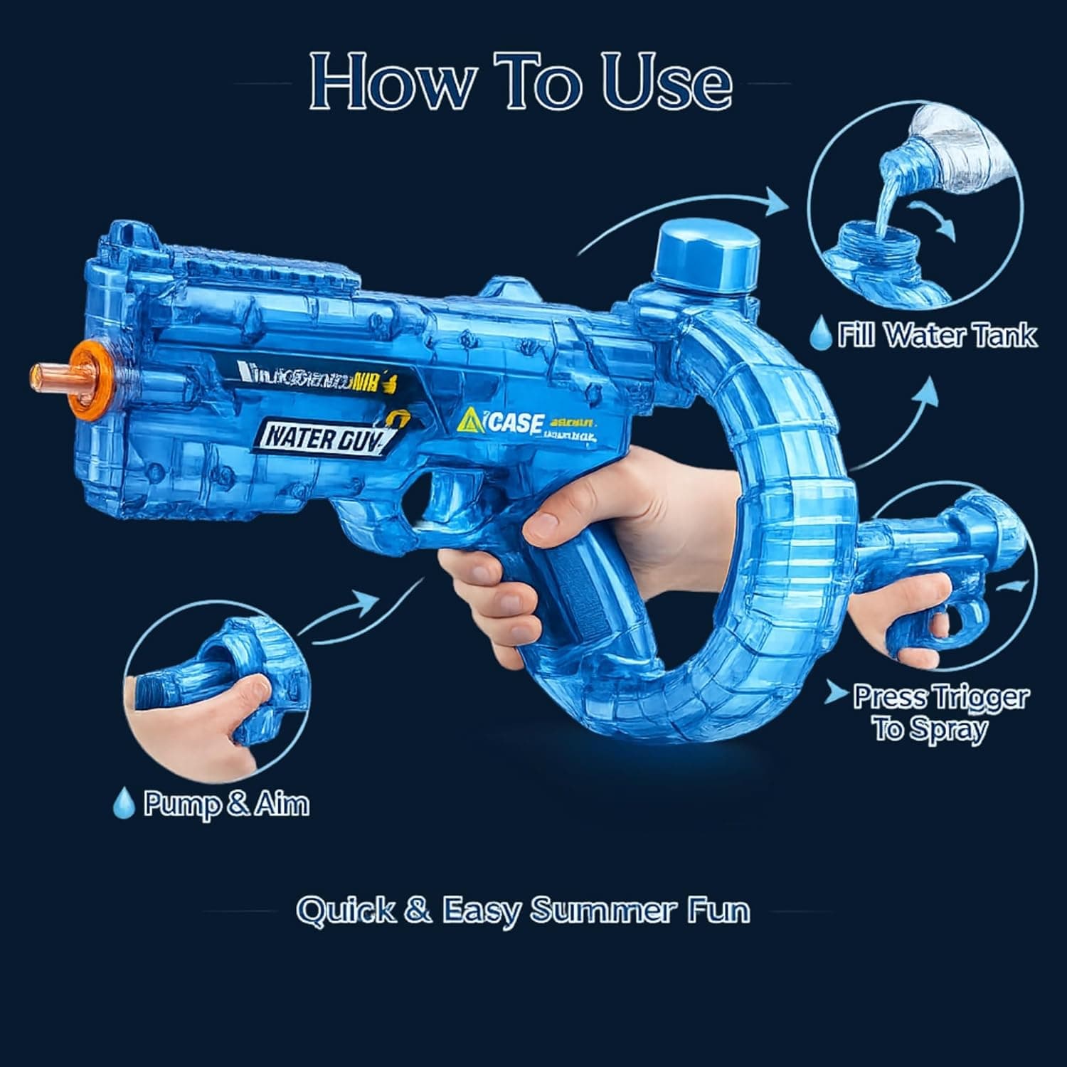 Outdoor Water Gun for Kids & Adults view 2